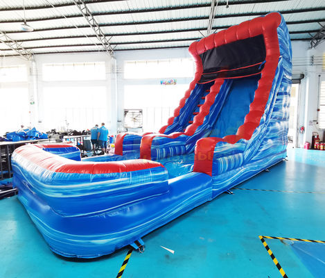 TUV Kids Outdoor Inflatable Water Slides Quadruple Stitching