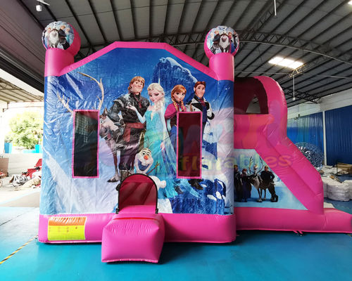 Frozen Double Slide Bounce House Combos Inflatable Bouncer