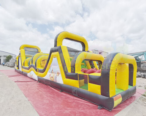 0.55mm PVC Tarpaulin Inflatable Obstacle Course For Advertisement