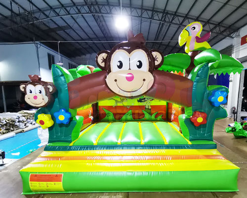 Kindergarten Inflatable Bounce Houses Monkey Jumping Bouncy Castle