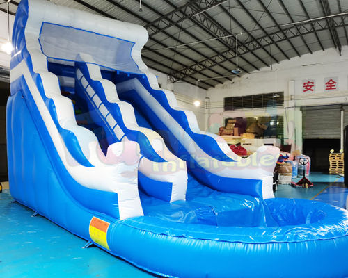 TUV Outdoor Inflatable Water Slides Kids Jumping Bounce House