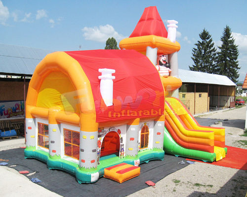 18 OZ PVC Inflatable Bouncer Slide Playground Bouncy Castle