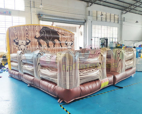 Interactive Fighting Inflatable Sports Games Mechanical Rodeo Bull