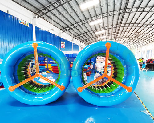 Commercial Blow Up Walking Rollers Inflatable Water Roller Wheel