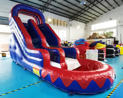 Plato Children Castle Bounce House Inflatable Water Slide With Pool