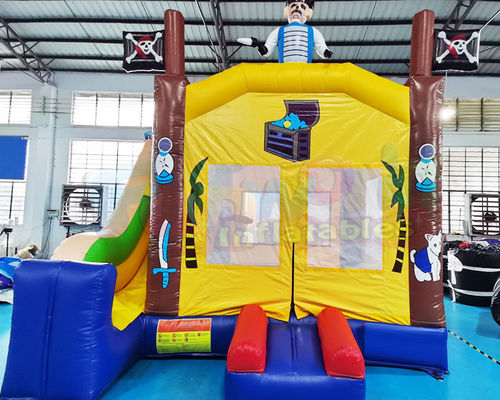 Backyard Inflatable Bouncer Slide Pirate Ship Bounce House