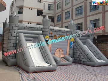 Kids Commercial Inflatable Bouncer Slide , Outside Magic Castle