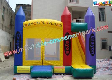 Outside Kids Party Inflatable Bouncer Slide Durable With Beautiful Printing