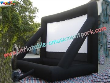Commercial Portable 0.55mm PVC Tarpaulin Inflatable Projection Screen For Outdoor