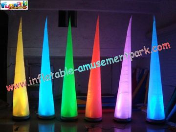 Inflatable Lighting Decoration Cone with LED changing light use for party, club,event