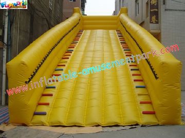 Customized 0.55MM PVC tarpaulin zorb slide for grass ball use, commercial inflatable slide