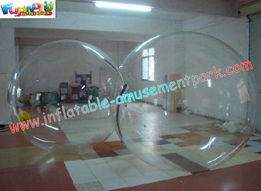 TPU Transparent Color Inflatable Zorb Water Ball For Swimming Pool , TIZIP Zipper