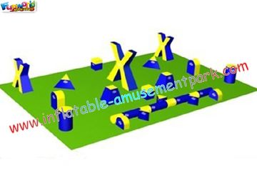 Outdoor 0.9MM PVC tarpaulin Paintball Bunker field with different design for sports