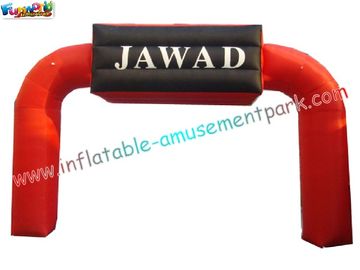Red color Advertising Inflatables Archway with printed logo for festival promotion