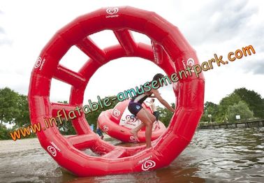2 m Diameter Red Inflatable Water Toys Durable 0.9MM Thickness PVC Tarpualin OEM