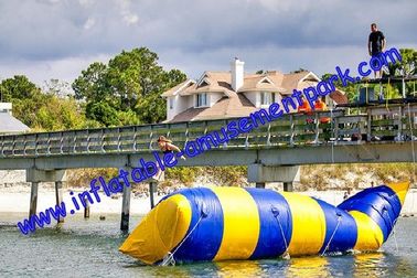Hot Summer Inflatable Water Toys / Aqua Jump Spot With 0.9mm Pvc Tarpaulin