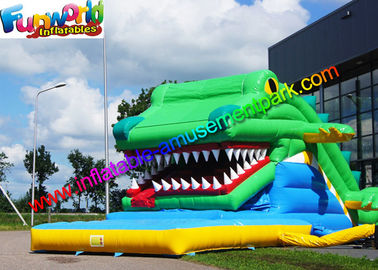 Adults Inflatable Crocodile Slide Commercial Outdoor Dry Slide Giant