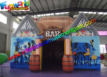 Waterproof Inflatable Bar Tent , House Inflatable Event Tent With Barrel