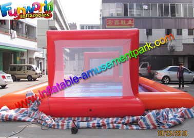 46 feet Inflatable Water Football Games Field , Inflatable Sport Court With Vinyl