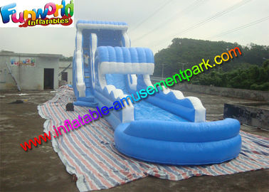 0.55mm PVC Tarpaulin Blue Commercial Grade Inflatable Water Slide for Adult