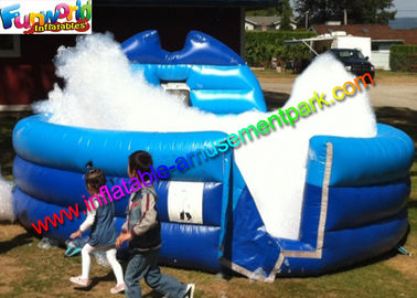 Plato PVC Blue Inflatable Water Pools , Kids Soap Foam Pitch Custom Made