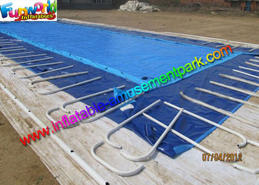 Summer Rectangular PVC Water Inflatable Swimming Pools with Metal Frame