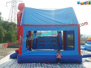 ISO Popular Spiderman Combo Inflatable Bouncer Slide For Pool