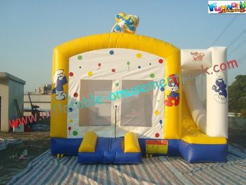 155KG Blue Inflatable Bouncy Castles Slide For Garden / Playground