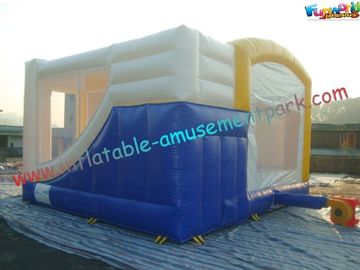 155KG Blue Inflatable Bouncy Castles Slide For Garden / Playground