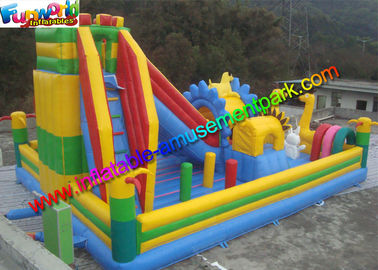 PVC tarpaulin Inflatable Amusement Park Customized , Jumping Castles For kids