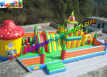 Playground Inflatable Amusement Park Toys , Jump Houses Customized