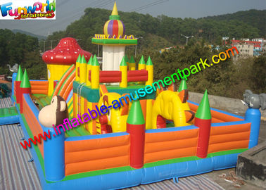 Playground Inflatable Amusement Park Toys , Jump Houses Customized