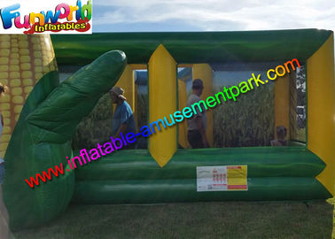 EN71 Awasome Sports Games Inflatable Corn Laser Maze  With Digital Painting Farm