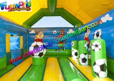 FIFA World Cup Inflatable Kids Bouncer Slide , Jumping Castle for Football Fan