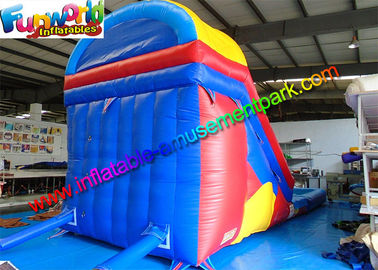 Family Size Outdoor Inflatable Water Slide ,  Climbing Slide With Pool  For Kids