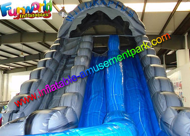 Kids Inflatable Inflatable Corkscrew Water Slide Yellow For Business