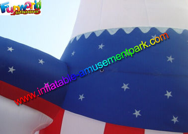 CE EN14960 Giant Advertising Inflatables American Eagle Model With Air Blower