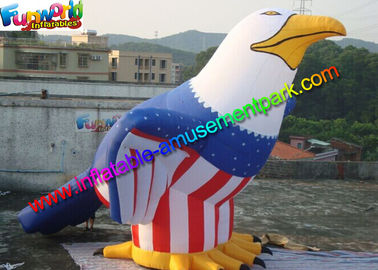 CE EN14960 Giant Advertising Inflatables American Eagle Model With Air Blower