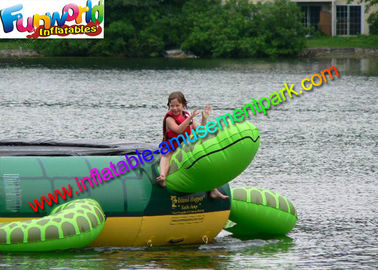 Turtle Jump 15-Foot Water Trampoline, Inflatable Floating Water Toys / Jumping Pad