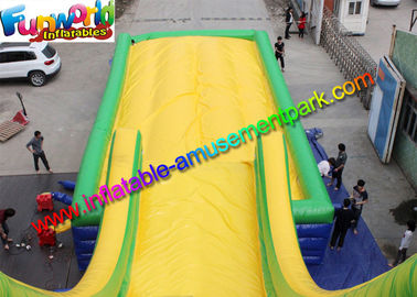 33.5 x 13.7 Inflatable Water Slide Drop Kick , Air Bag Outdoor Wet Slide