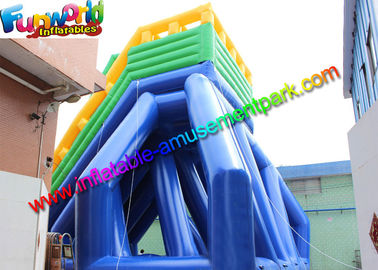 33.5 x 13.7 Inflatable Water Slide Drop Kick , Air Bag Outdoor Wet Slide