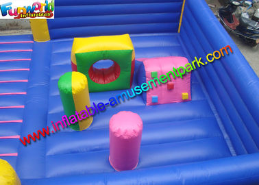 Outdoor Clown Inflatable Bouncy Castles , Jumping Castles With PVC Tarpaulin