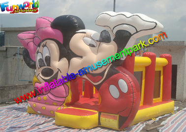 Mickey Mouse Commercial Bouncy Castles ,  Inflatable Bounce House With PVC tarpaulin