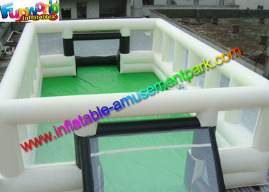 White Inflatable Sports Games Football Field For Festival Activity