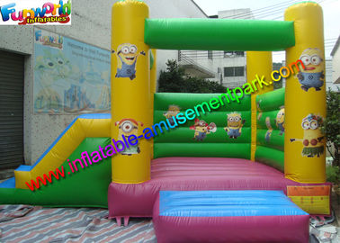 Minion Inflatable Bouncer Slide , Castle Combo Units Green / Yellow