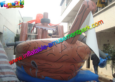 Customized Pirate Ship Commercial Inflatable Slide For Children