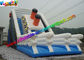 Excellent Titanic White / Blue Inflatable Slip And Slide Party Use EN14960