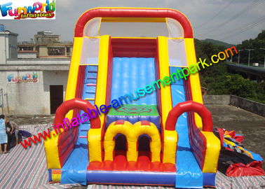 Amazing Giant Three Lane Commercial Inflatable Sport Slide Water - Proof