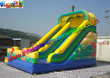 Water Proof Commercial Inflatable Bouncers / Inflatable Slip And Slide Fire Retardant