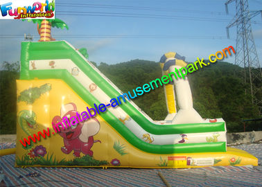 Colorfully Tiger Commercial Inflatable Slide Dry Slide Slip With PVC Vinyl